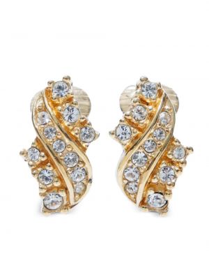 Ohrring mit kristallen Christian Dior gold