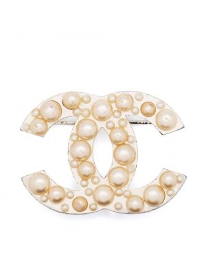 Brošňa s perlami Chanel Pre-owned