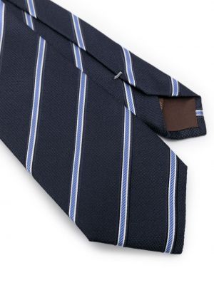 Cravate en soie Canali bleu