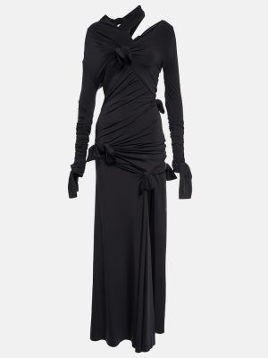 Dolga obleka Balenciaga črna