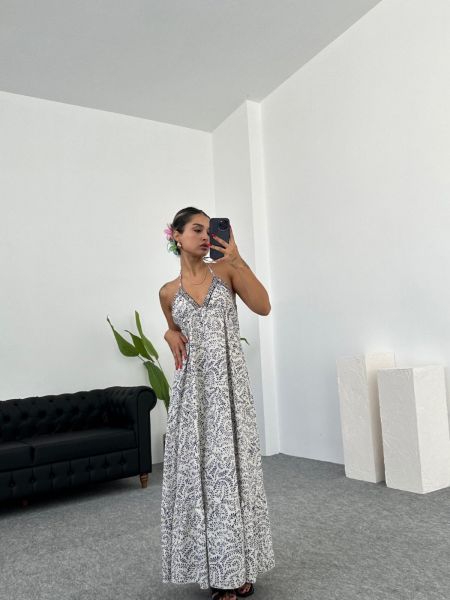 Sukienka długa koronkowa Laluvia