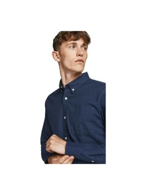 Daunen hemd mit geknöpfter Jack&jones Premium blau