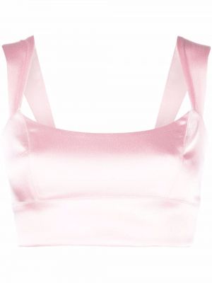 Sateng crop top Raquette rosa