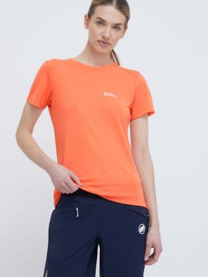 Спортна тениска Jack Wolfskin оранжево