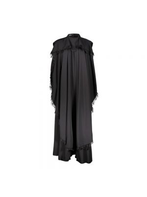 Sukienka długa koronkowa Balenciaga czarna