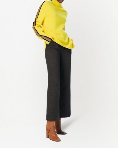 Jersey cuello alto de punto con cuello alto de tela jersey Victoria Victoria Beckham amarillo