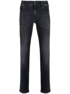 Skinny fit džínsy s nízkym pásom Pt Torino čierna