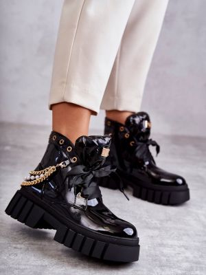 Členkové topánky Kesi čierna