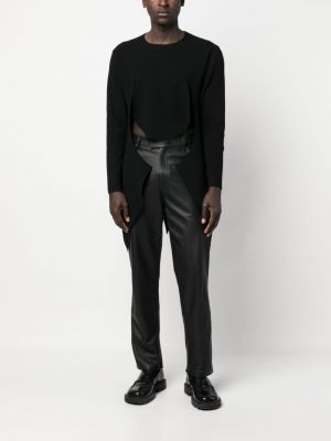 Asymetrický svetr Comme Des Garçons Homme Plus černý