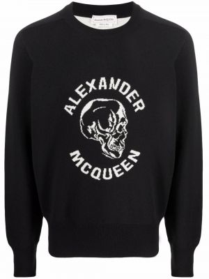 Jersey de tela jersey Alexander Mcqueen negro