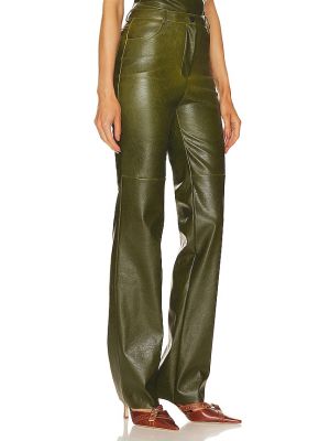 Pantaloni di pelle di ecopelle Cultnaked verde