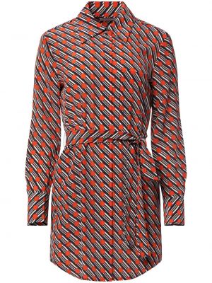 Kleid mit print Equipment orange