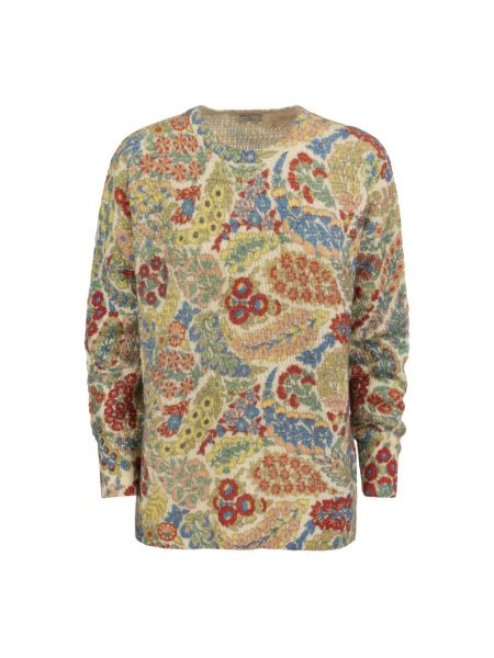Sweter wełniany z wzorem paisley Etro