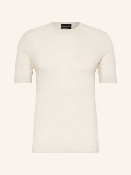 Трикотажная рубашка Emporio Armani белая