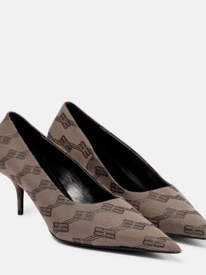 Полуотворени обувки Balenciaga кафяво
