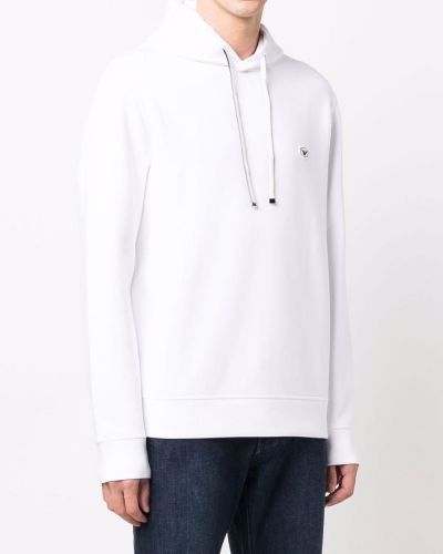Bluza z kapturem Emporio Armani biała