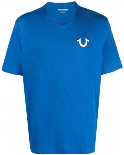 Тениска с принт True Religion синьо
