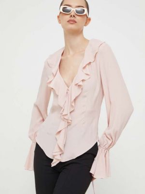 Розовая шелковая блузка Blugirl Blumarine