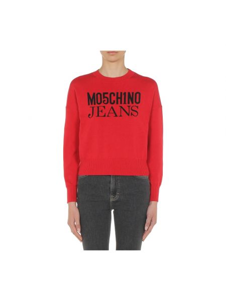 Sweter Moschino czerwony