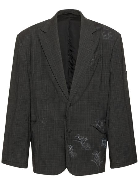 Chaqueta de lana Balenciaga gris