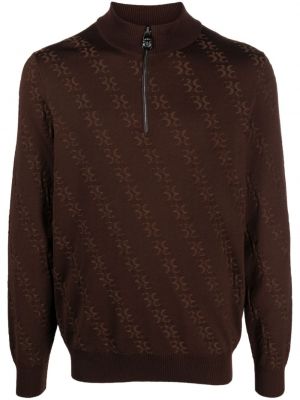 Пуловер от мерино вълна Billionaire кафяво