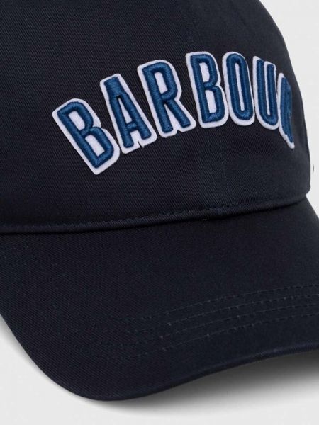 Хлопковая кепка Barbour синяя