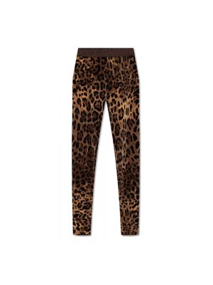 Leggings mit leopardenmuster Dolce & Gabbana