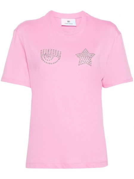 T-shirt Chiara Ferragni rose