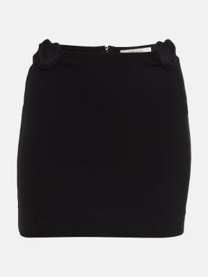 Mini sukně s vysokým pasem Nensi Dojaka černé