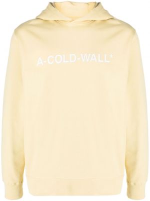 Hoodie con stampa A-cold-wall* beige