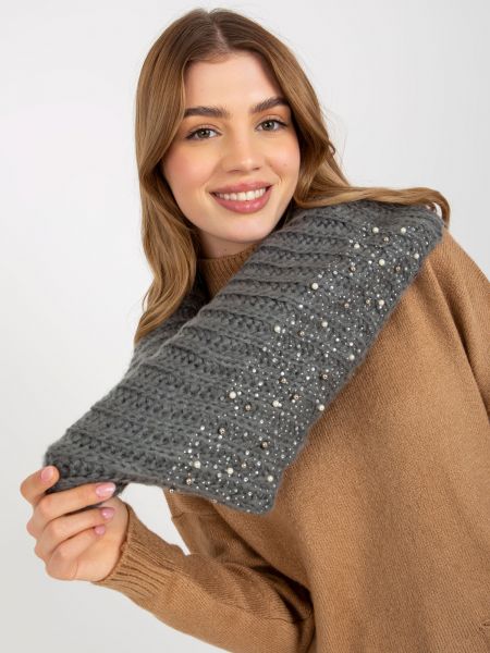 Pletený pletený šál s aplikacemi Fashionhunters