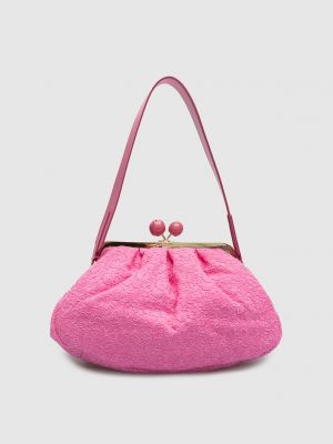 Мереживна сумка через плече Max Mara Weekend рожева