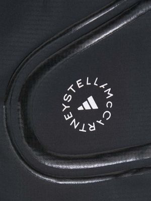 Kraťasy s vysokým pasem s potiskem Adidas By Stella Mccartney černé