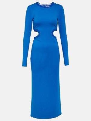 Μίντι φόρεμα Staud μπλε