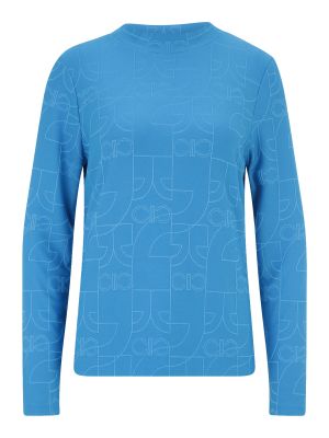 Tričko s dlhými rukávmi Comma Casual Identity modrá
