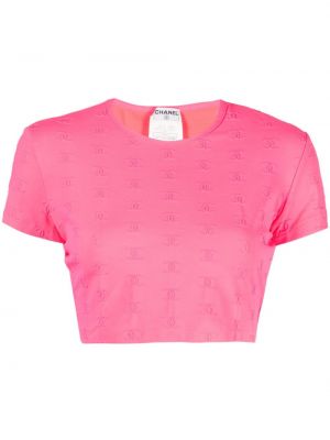 T-shirt Chanel Pre-owned rosa