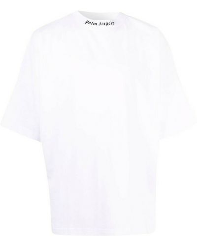 Klasyczna t-shirt Palm Angels, biały