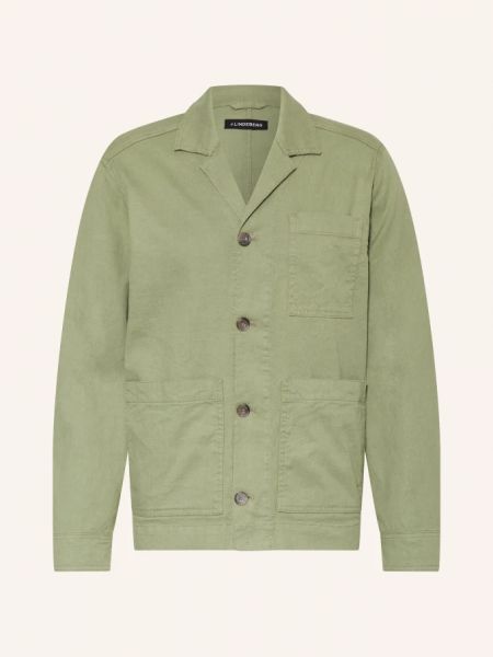 Льняная куртка J.lindeberg зеленая