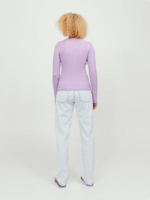 Marškinėliai ilgomis rankovėmis Jjxx violetinė