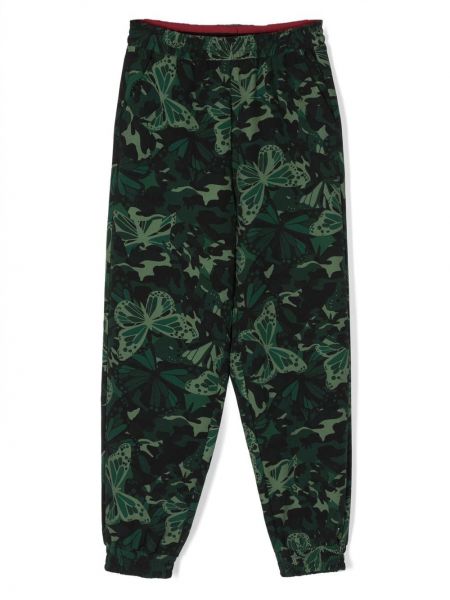 Pantaloni con stampa Monnalisa verde