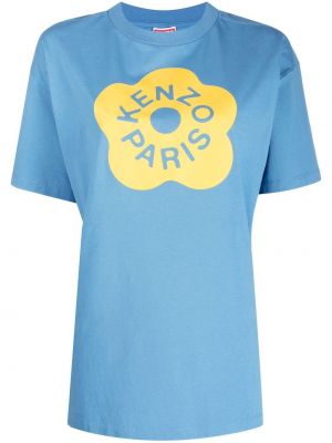 T-krekls ar ziediem ar apdruku Kenzo