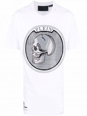 Camiseta de algodón de cristal Philipp Plein
