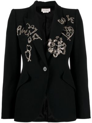 Lang blazer Alexander Mcqueen svart