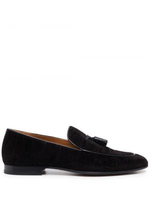 Pantofi loafer din piele de căprioară Tom Ford negru