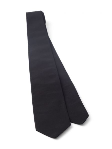 Einfarbige seiden krawatte Prada schwarz