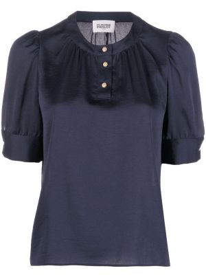 Блуза с v-образно деколте Claudie Pierlot синьо