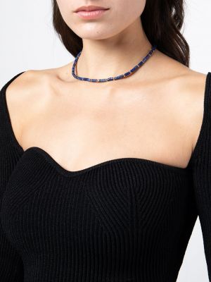 Collier avec perles Nialaya Jewelry bleu