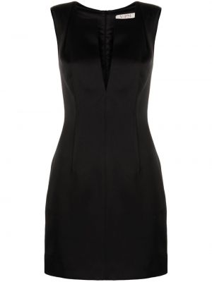 Κοκτέιλ φόρεμα με λαιμόκοψη v V:pm Atelier μαύρο