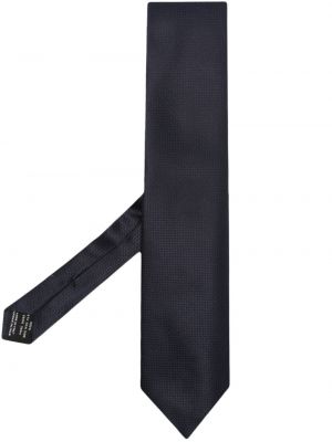 Cravatta di seta in tessuto jacquard Tom Ford blu