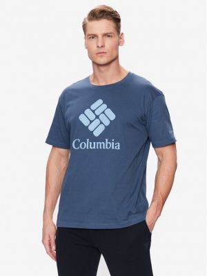 Marškinėliai Columbia mėlyna